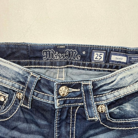 Miss Me Standard Skinny Stretch Jeans NWT Size 25 - Picture 7 of 12